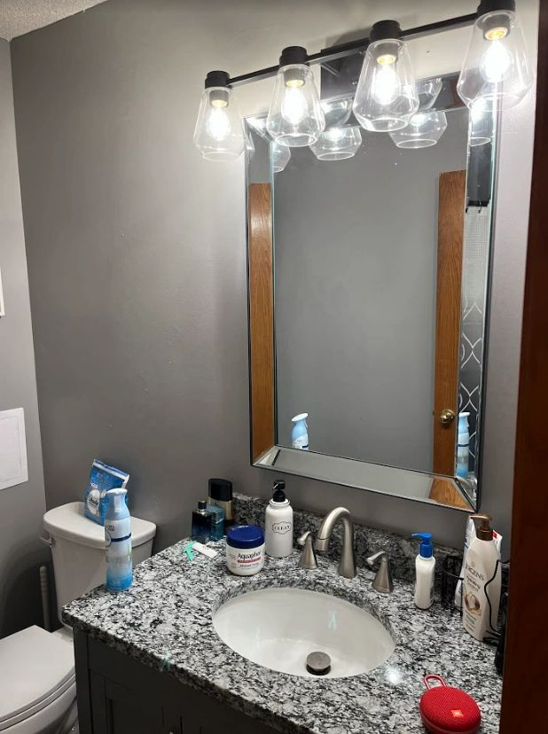 Vanity installation after photo